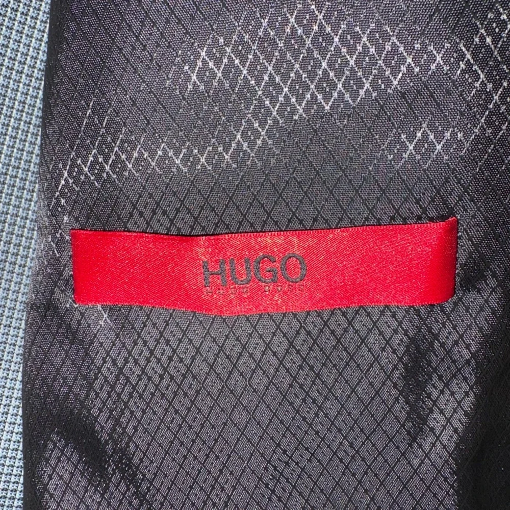 Hugo Boss Jetson Sport Coat 42L Mint Micro Check Virgin Wool Unstructured NEW